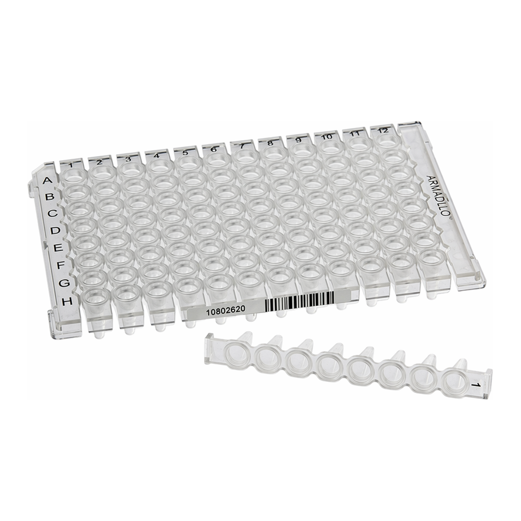 Thermo Fisher Scientific Armadillo Low-Profile PCR Strip Plate, 96 well, clear, 5 plates