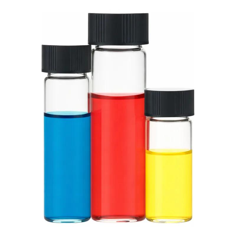 Merck Wheaton sample vials with rubber lined caps