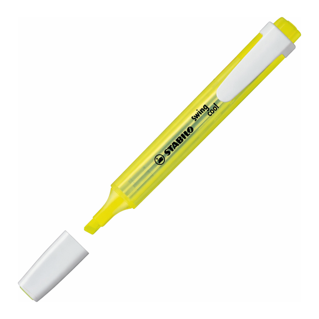 OFFICENEX 스타빌로 스윙쿨형광펜(4.0mm 옐로우)