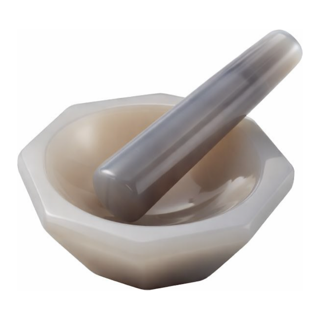 AS ONE Agate Mortar 40 x 50 x 11 with Pestleand others