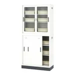 AS ONE Chemical-Resistant Double Sliding Storehouse 880 x 400 x 1850 (X 2 Rooms)and others