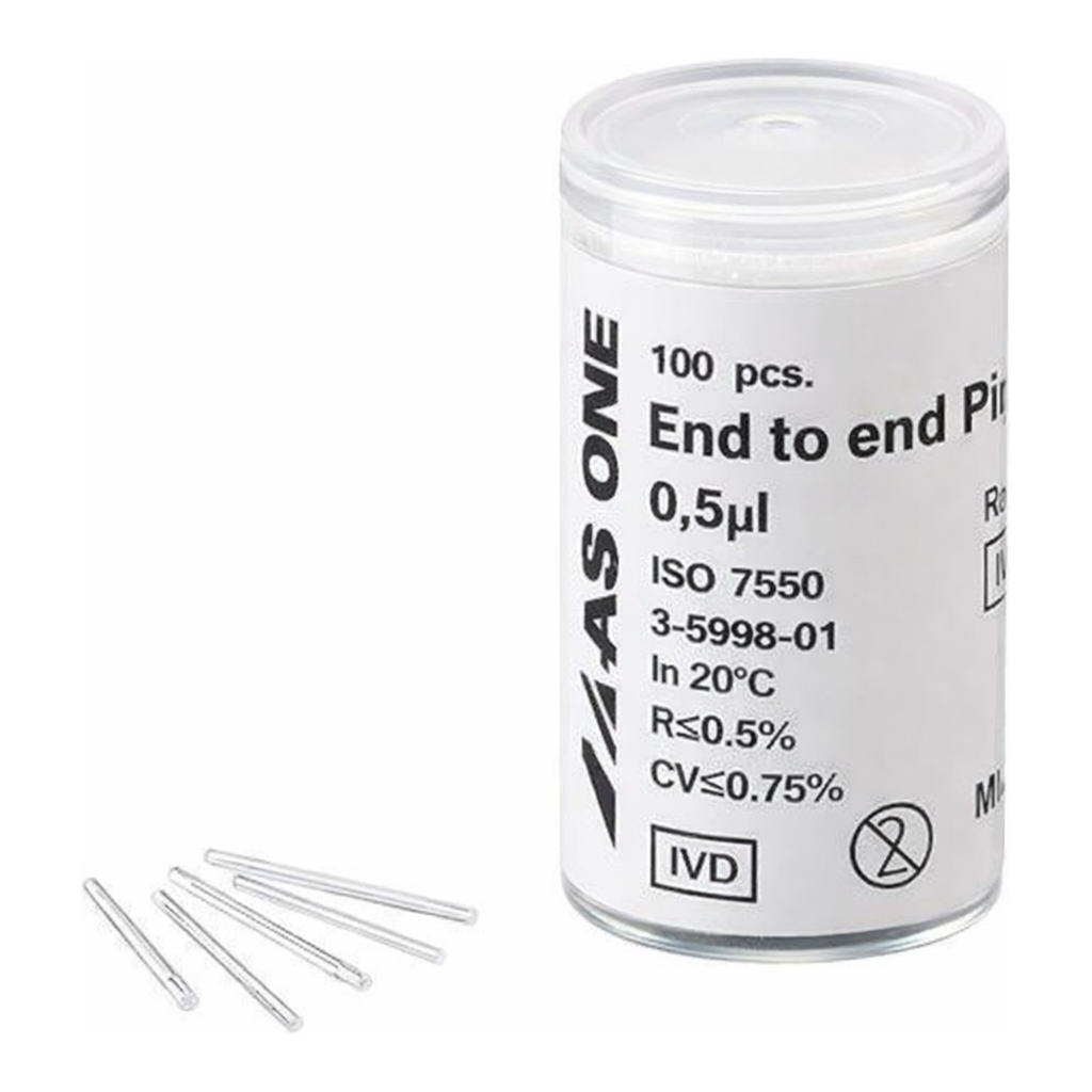 AS ONE End-to-end Tip 15mm 0.5μL 100 Piecesand others