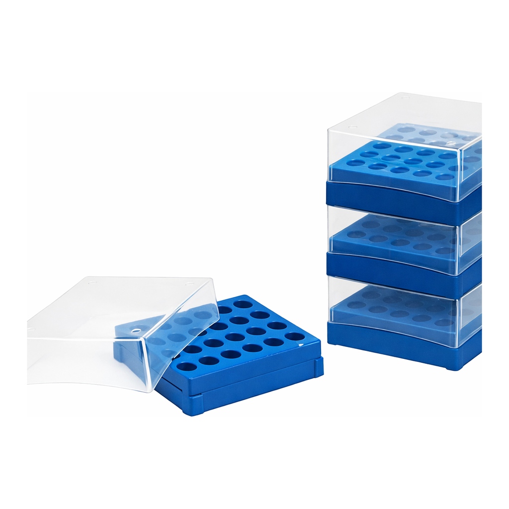 AS ONE Freezer Box (For 5mL) 133 x 133 x 51mm 25 Pcs Storage 4 Pcs　F18852-0017