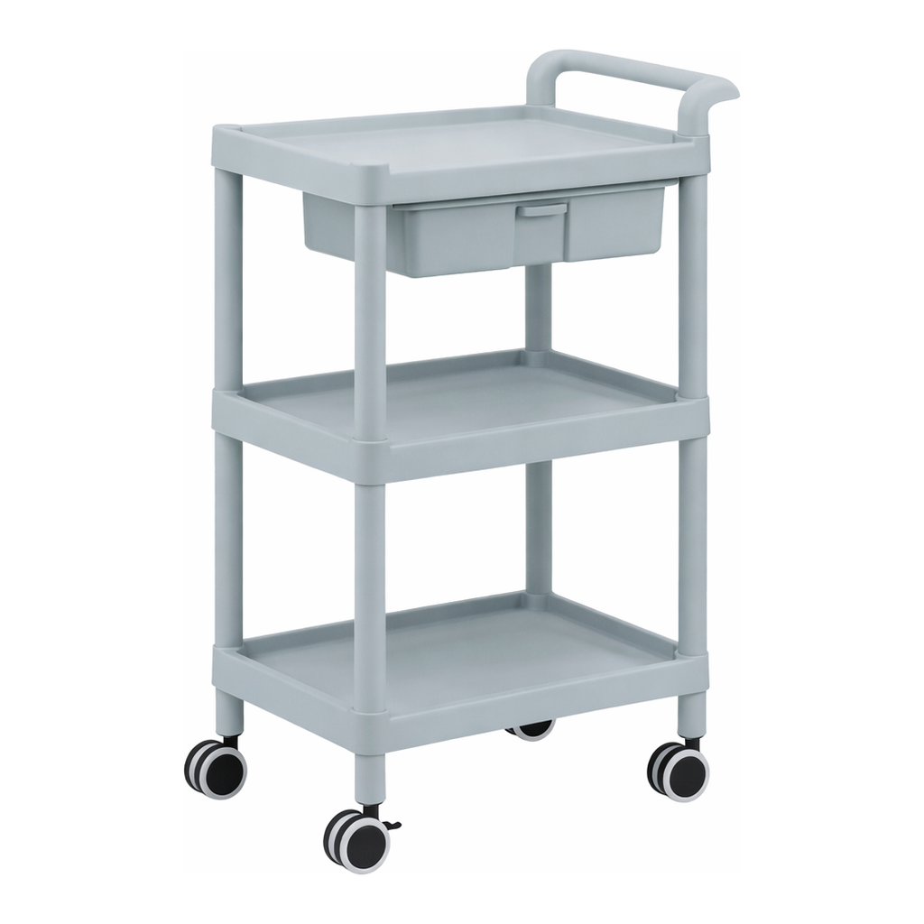 AS ONE Mobile Storage Cart 3 Sages 598 x 368 x 875 (Including Drawer, Handle)　MSO11D