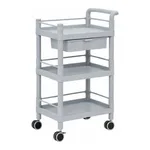 AS ONE Mobile Storage Cart 3 Sages 610 x 370 x 885 (Including Drawer, Guard Frame, Handle) MSO11J