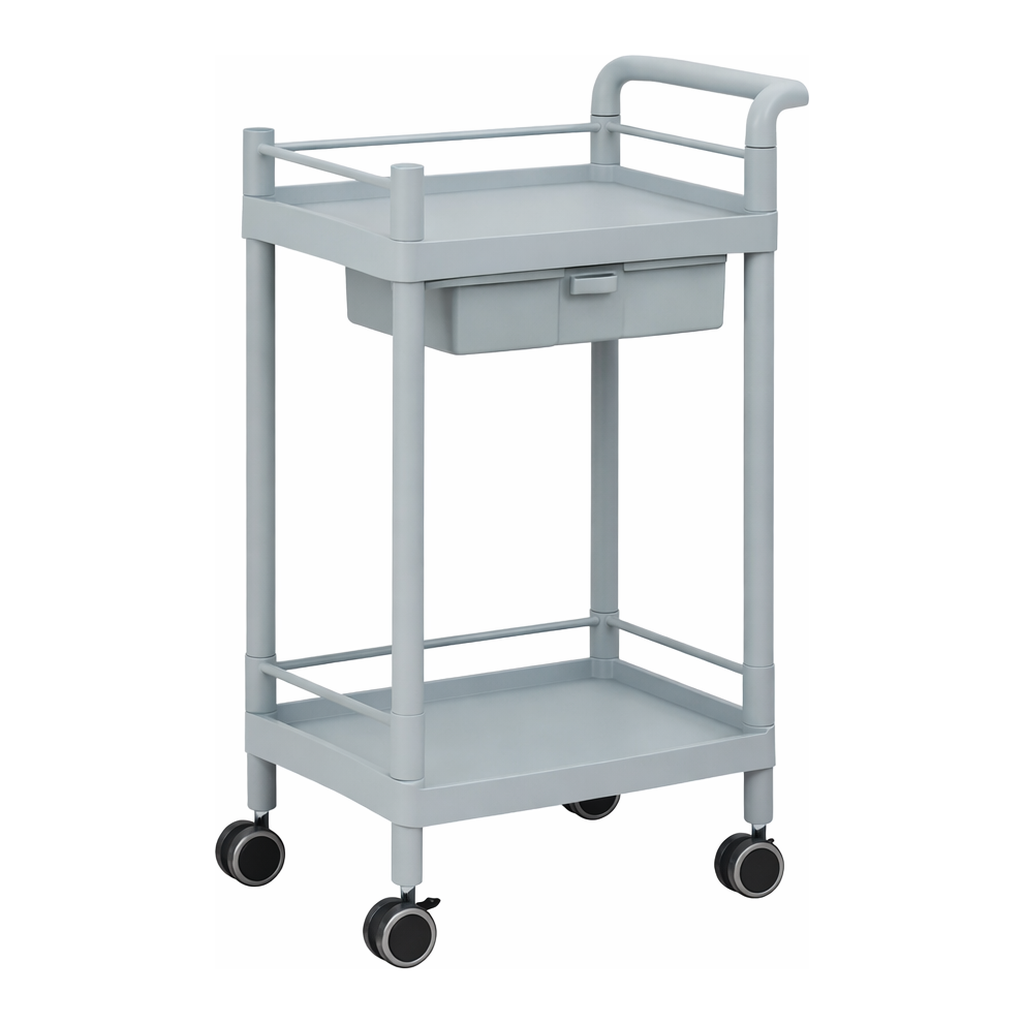 AS ONE Mobile Storage Cart 2 Stages 610 x 370 x 897 (Including Drawer, Guard Frame, Handle)　MSO11K