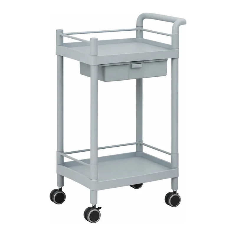 AS ONE Mobile Storage Cart 2 Stages 610 x 370 x 897 (Including Drawer, Guard Frame, Handle) MSO11K