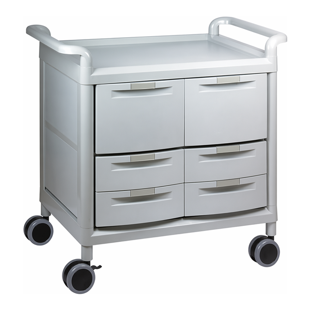 AS ONE Mobile Store Cart (Storage Case Included) Shallow Type 4 Pieces, Deep Type 2 Pieces　MS24F