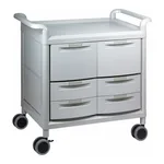 AS ONE Mobile Store Cart (Storage Case Included) Shallow Type 4 Pieces, Deep Type 2 Pieces MS24F