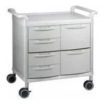 AS ONE Mobile Store Cart (Storage Case Included) Shallow Type 4 Pieces, Deep Type 2 Pieces MS24G