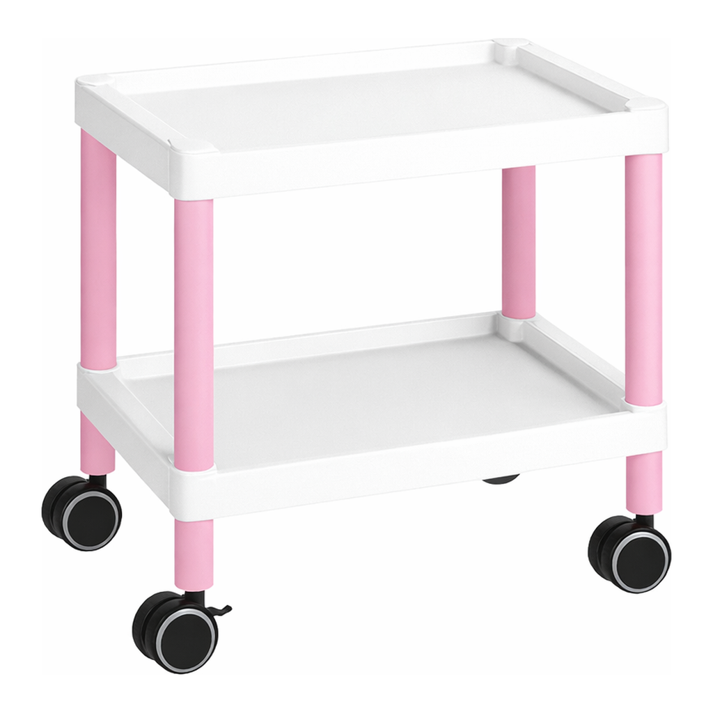 AS ONE Mobile Cart (Low-Floor Type) 532 x 368 x 500 Pink　MC10