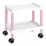 AS ONE Mobile Cart (Low-Floor Type) 532 x 368 x 500 Pink MC10