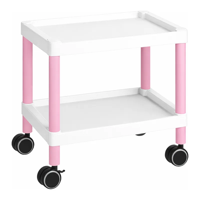 AS ONE Mobile Cart (Low-Floor Type) 532 x 368 x 500 Pink MC10