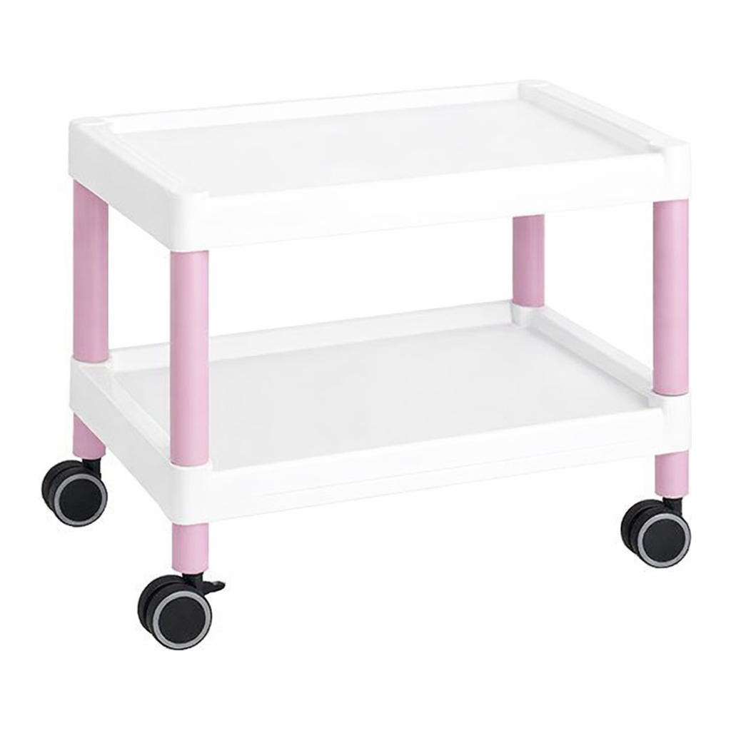 AS ONE Mobile Cart (Low-Floor Type) 645 x 447 x 492 Pink　MC20