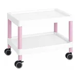 AS ONE Mobile Cart (Low-Floor Type) 645 x 447 x 492 Pink MC20