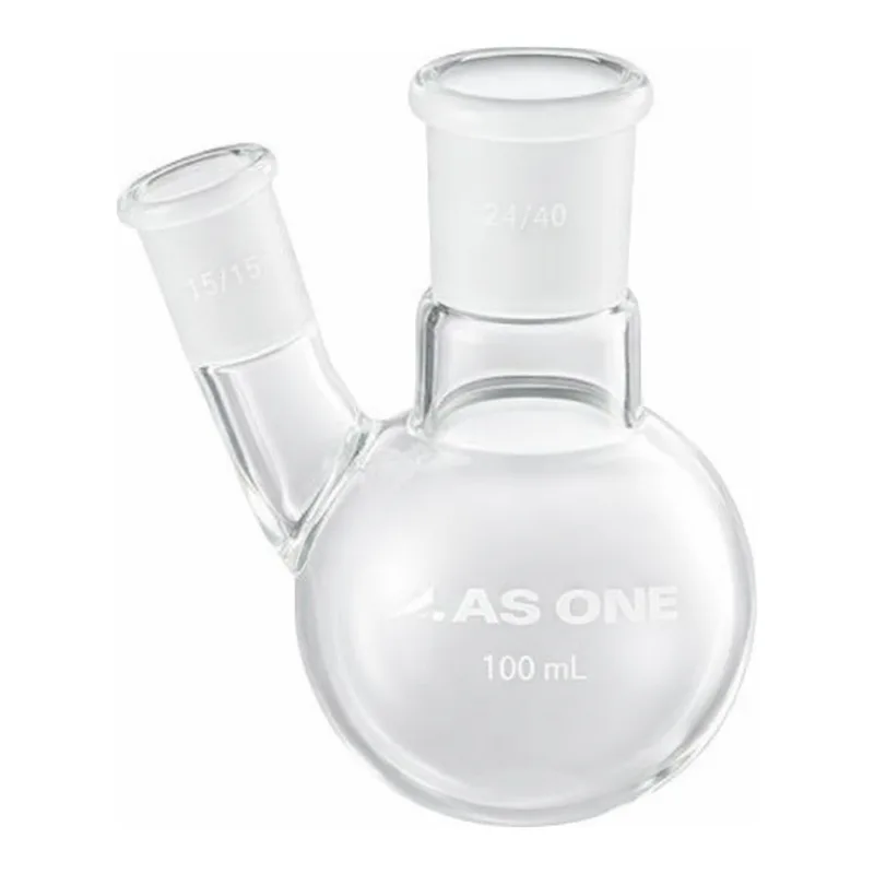 AS ONE 2 Neck Flask 100mL Side Tube Ground Glass Joint 15/25and others