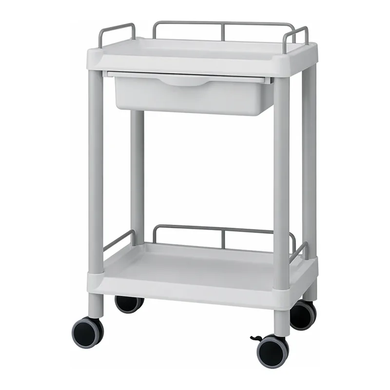 AS ONE Mobile Easy Cart (Wiith Guard Frame: Gray) 2 Stages 532 x 368 x 819 Wiith Drawer ME11EH
