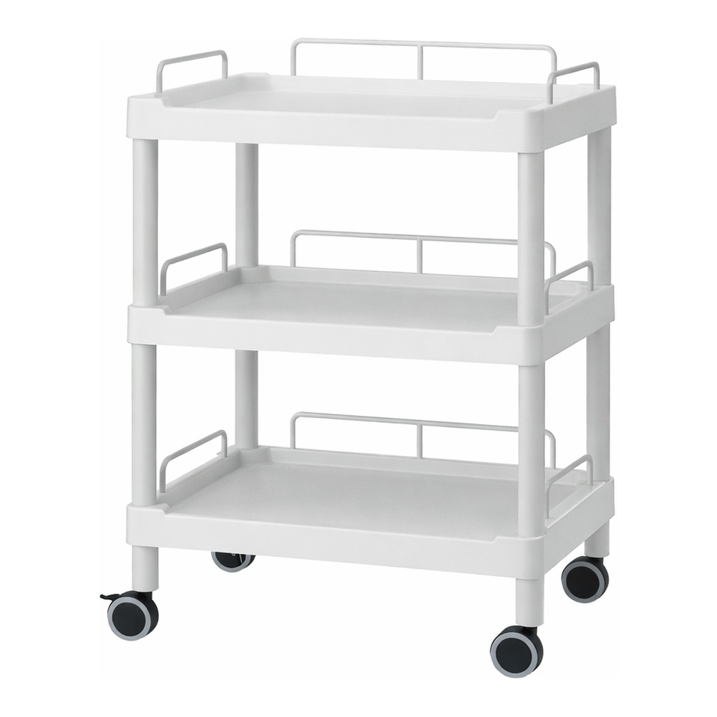 AS ONE Mobile Easy Cart (Wiith Guard Frame: Gray) 3 Sages 532 x 368 x 855　ME11F