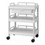 AS ONE Mobile Easy Cart (Wiith Guard Frame: Gray) 3 Sages 532 x 368 x 855 Wiith Drawer ME11FH
