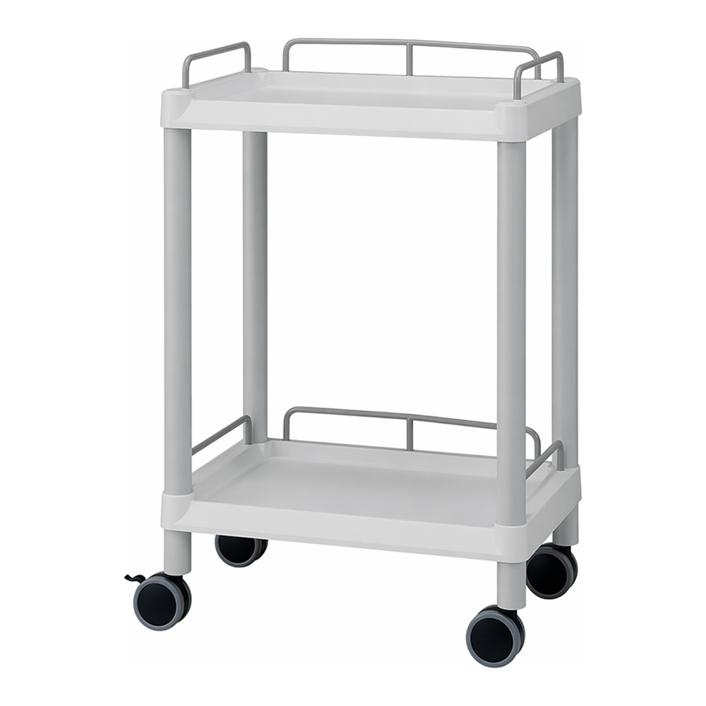 AS ONE Mobile Easy Cart (Wiith Guard Frame: Gray) 2 Stages 651 x 447 x 810　ME21E
