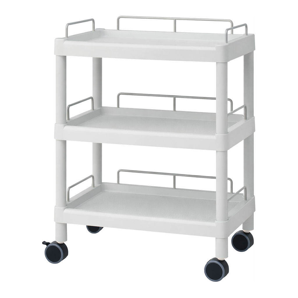 AS ONE Mobile Easy Cart (Wiith Guard Frame: Gray) 3 Sages 651 x 447 x 830　ME21F