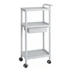 AS ONE Mobile Easy Cart (Tall Type/Regular 31) Gray 3 Sages Wiith Drawer ME31B