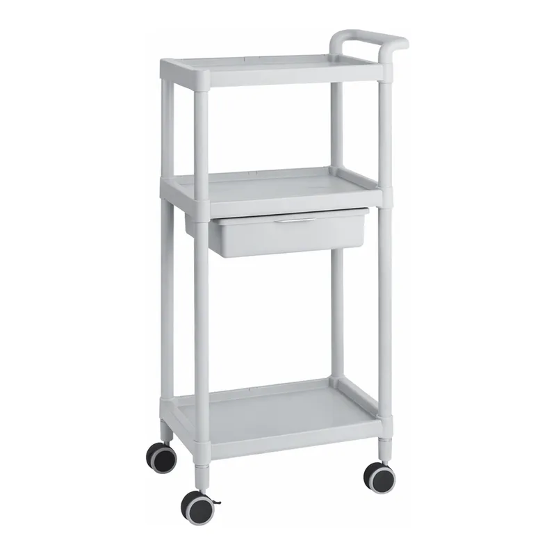 AS ONE Mobile Easy Cart (Tall Type/Regular 31) Gray 3 Sages Wiith Drawer ME31B
