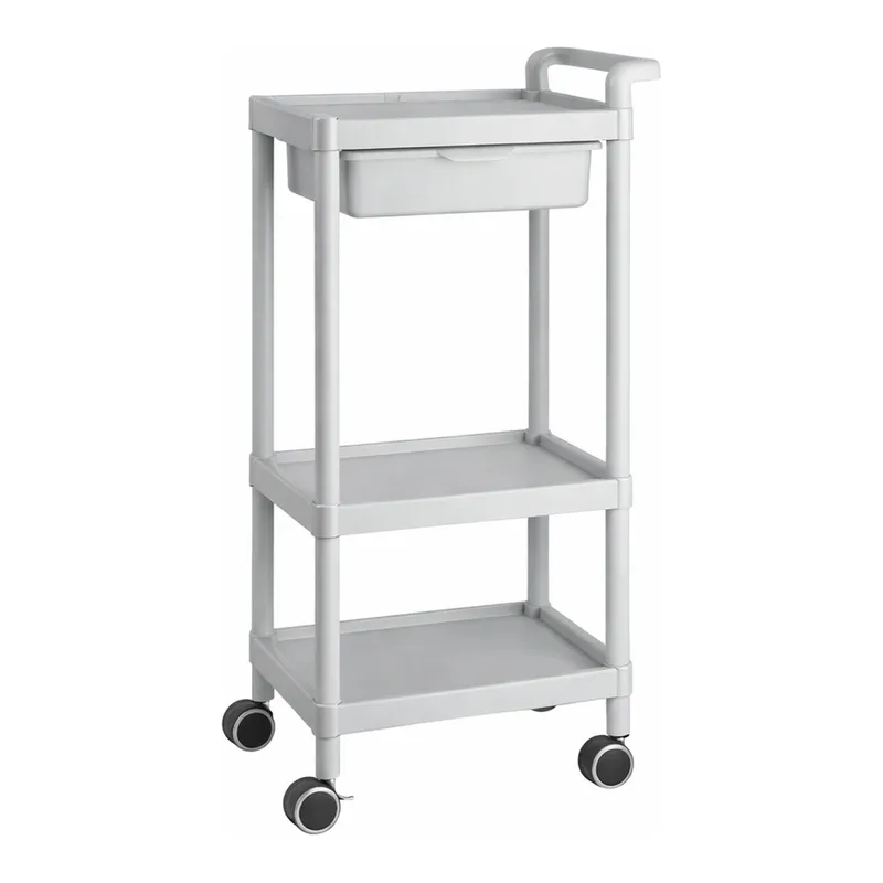 AS ONE Mobile Easy Cart (Tall Type/Regular 31) Gray 3 Sages Wiith Drawer ME31D