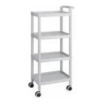 AS ONE Mobile Easy Cart (Tall Type/Regular 31) Gray 4 Stages ME31E