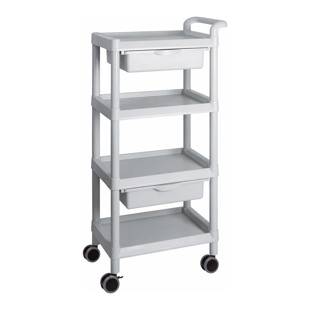 AS ONE Mobile Easy Cart (Tall Type/Regular 31) Gray 4 Stages Wiith Drawer　ME31F