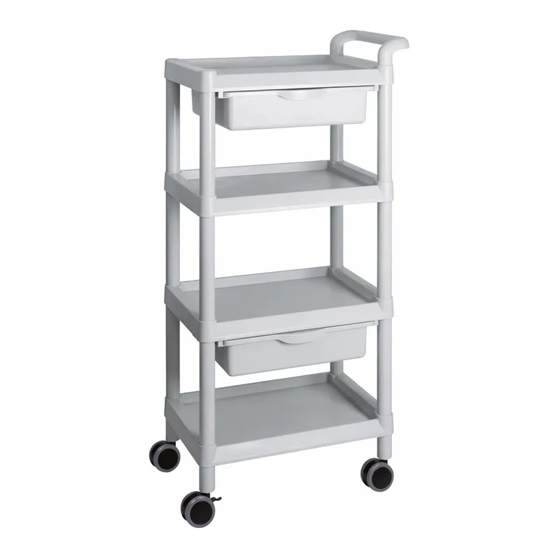 AS ONE Mobile Easy Cart (Tall Type/Regular 31) Gray 4 Stages Wiith Drawer ME31F