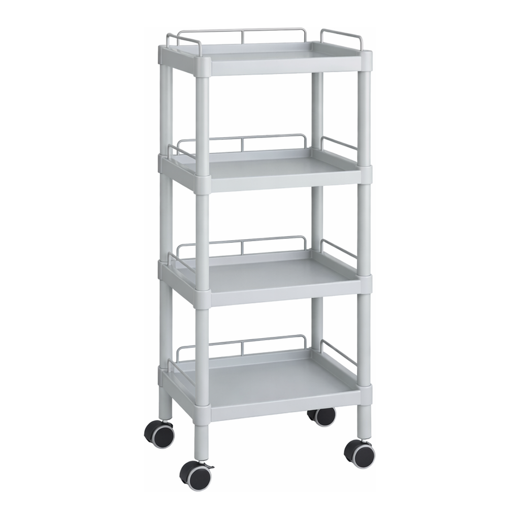 AS ONE Mobile Easy Cart (Tall Type/Regular 31) Gray 4 Stages Wiith Guard Frame　ME31J