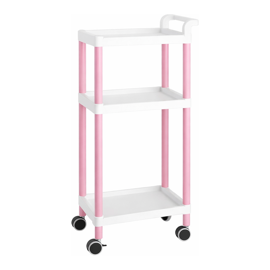 AS ONE Mobile Easy Cart (Tall Type/Regular 31) Pink 3 Stages　ME31A
