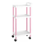 AS ONE Mobile Easy Cart (Tall Type/Regular 31) Pink 3 Stages ME31A