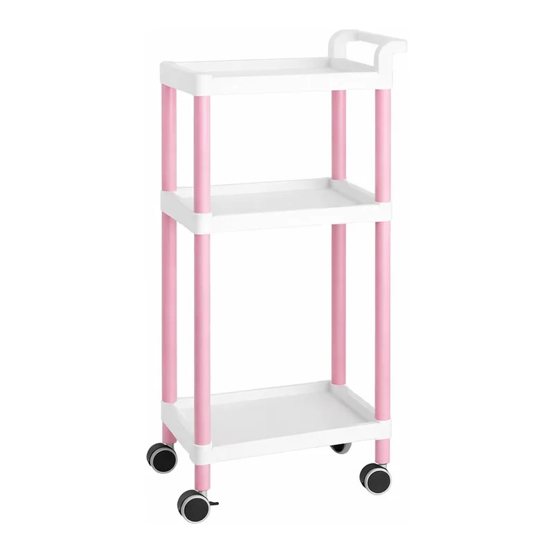 AS ONE Mobile Easy Cart (Tall Type/Regular 31) Pink 3 Stages ME31A