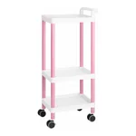 AS ONE Mobile Easy Cart (Tall Type/Regular 31) Pink 3 Stages ME31C