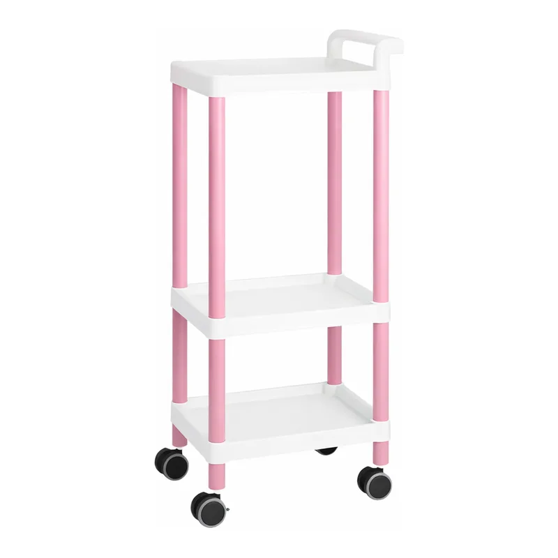 AS ONE Mobile Easy Cart (Tall Type/Regular 31) Pink 3 Stages ME31C