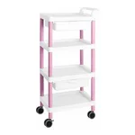 AS ONE Mobile Easy Cart (Tall Type/Regular 31) Pink 4 Stages Wiith Drawer ME31F