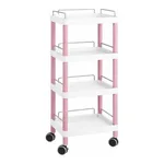 AS ONE Mobile Easy Cart (Tall Type/Regular 31) Pink 4 Stages Wiith Guard Frame ME31J