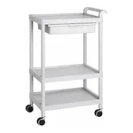 AS ONE Mobile Easy Cart (Tall Type/Wide 32) Gray 3 Stages Wiith Drawer ME32D