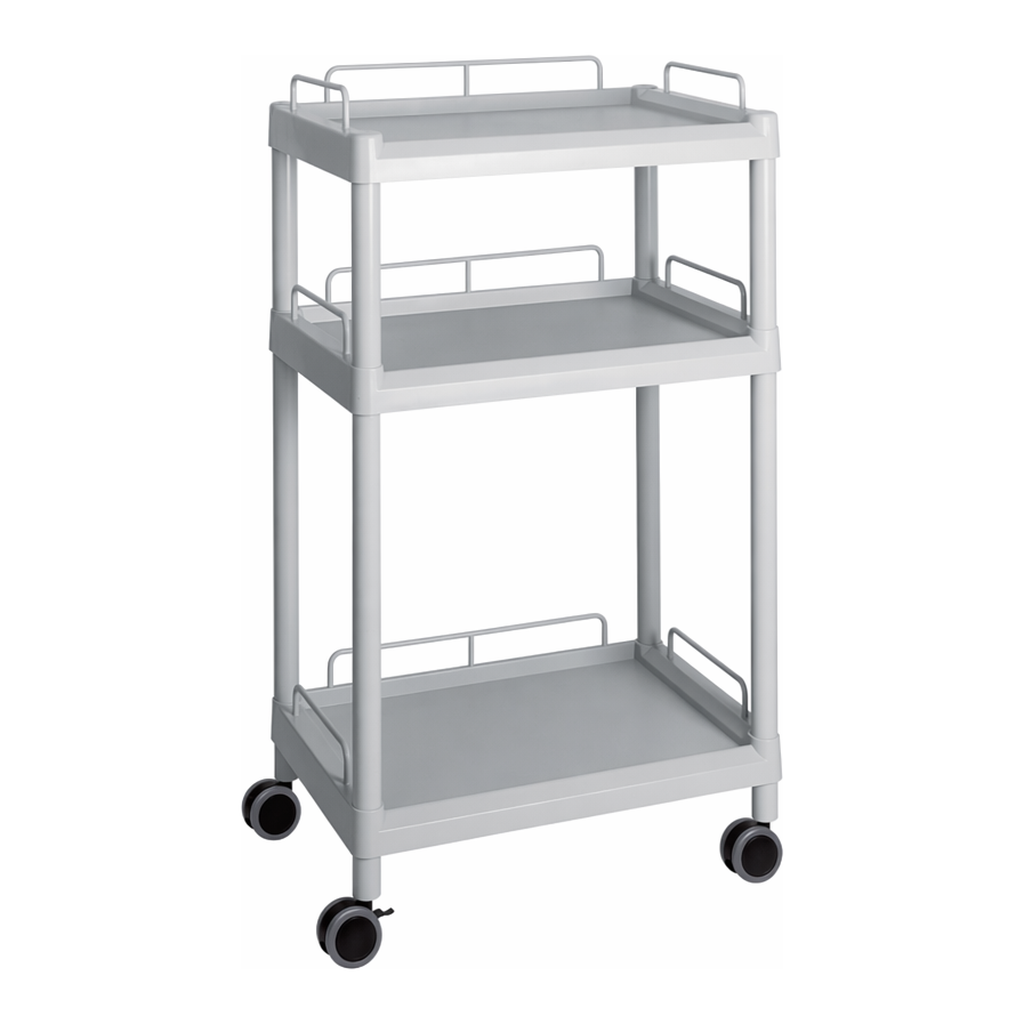 AS ONE Mobile Easy Cart (Tall Type/Wide 32) Gray 3 Sages Wiith Guard Frame　ME32G
