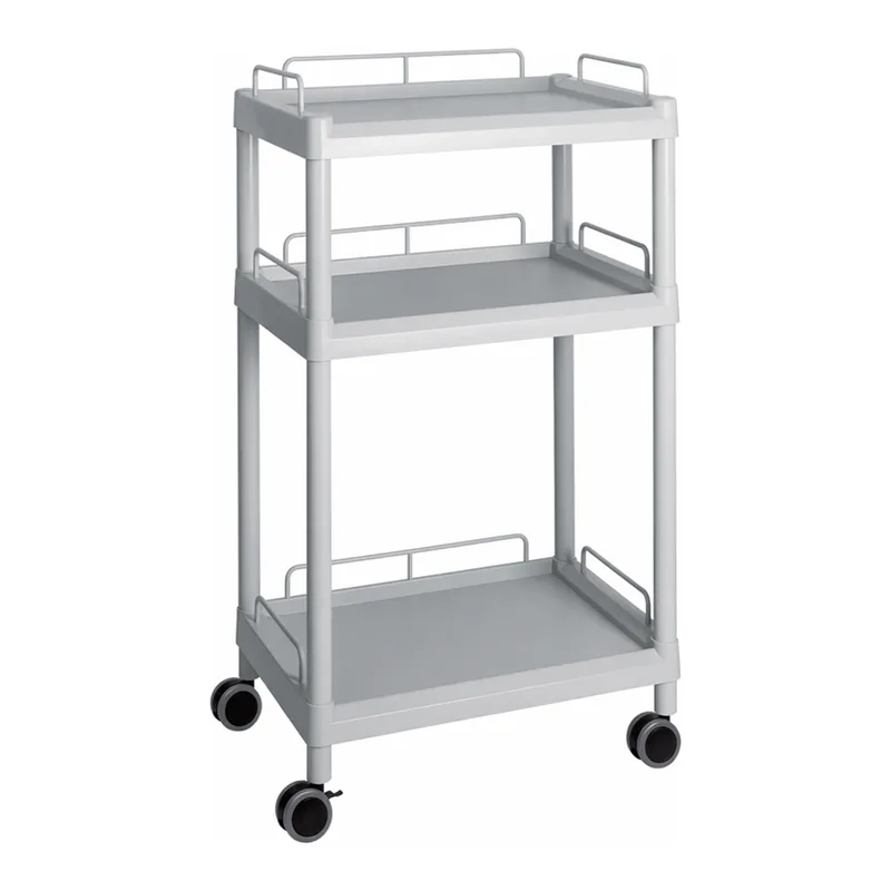 AS ONE Mobile Easy Cart (Tall Type/Wide 32) Gray 3 Sages Wiith Guard Frame ME32G