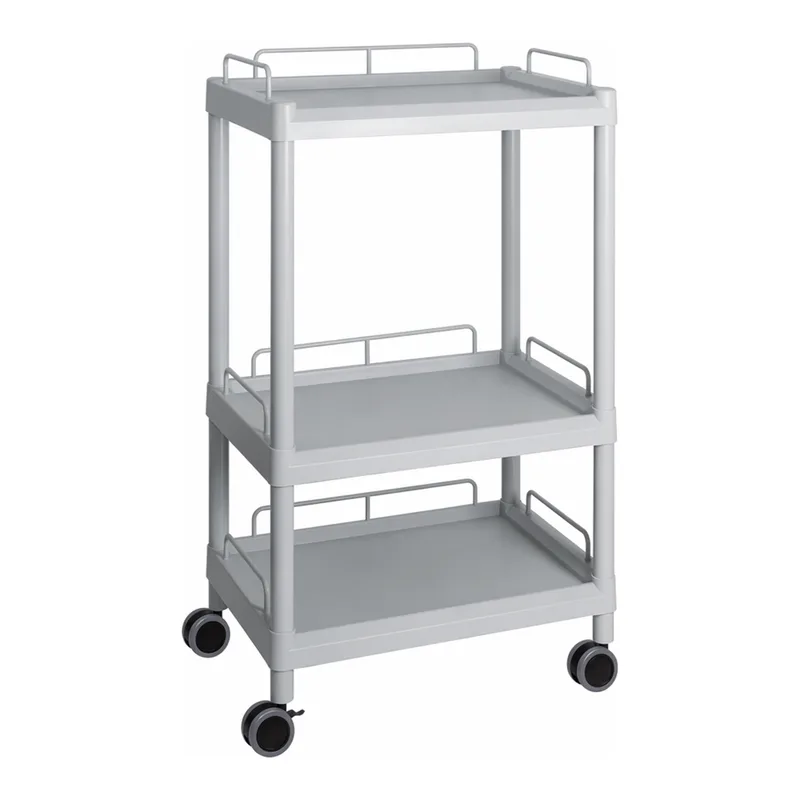 AS ONE Mobile Easy Cart (Tall Type/Wide 32) Gray 3 Sages Wiith Guard Frame ME32H