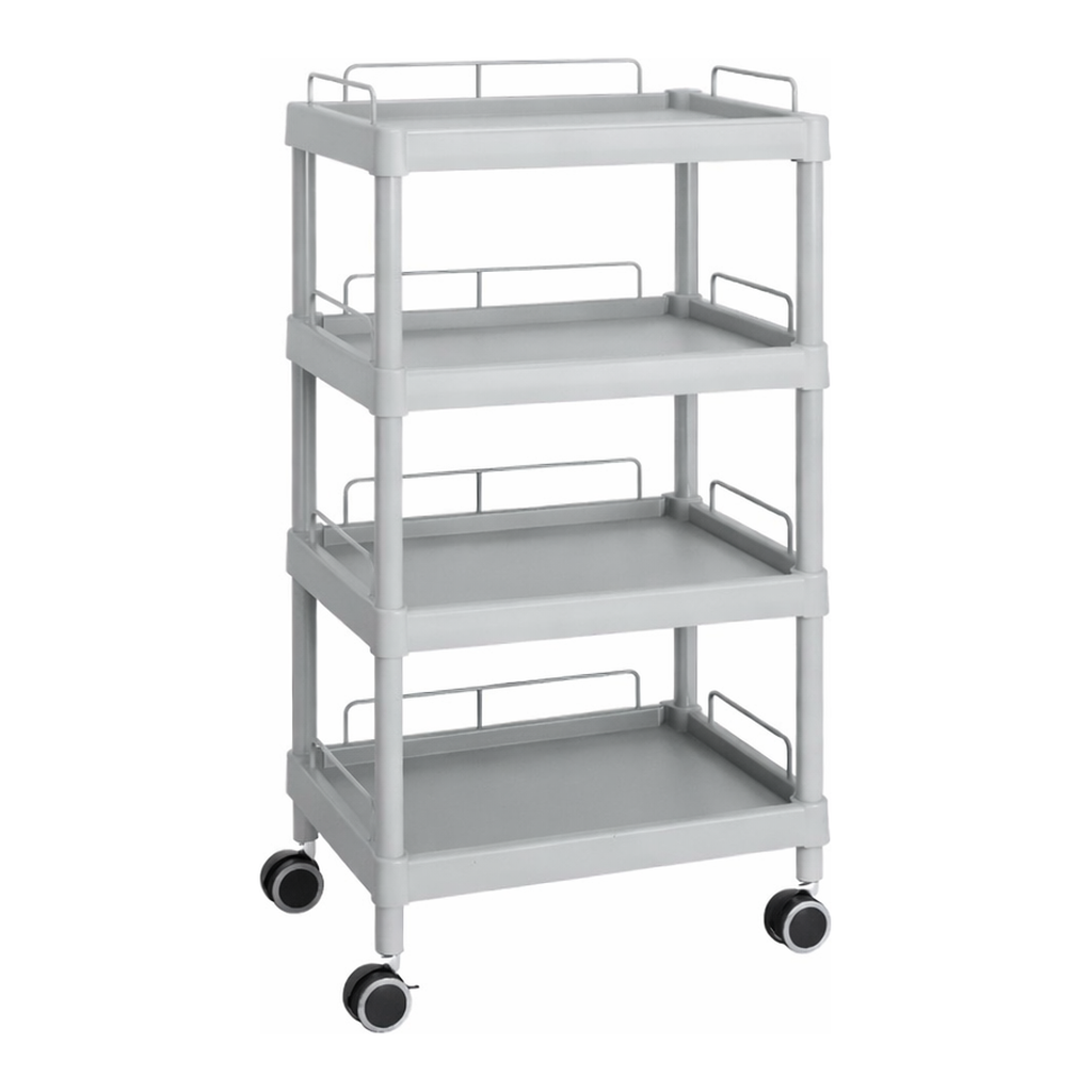 AS ONE Mobile Easy Cart (Tall Type/Wide 32) Gray 4 Stages Wiith Guard Frame　ME32J