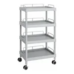AS ONE Mobile Easy Cart (Tall Type/Wide 32) Gray 4 Stages Wiith Guard Frame ME32J