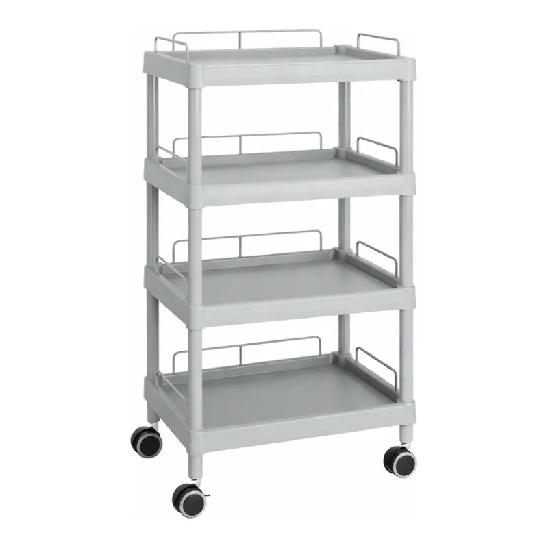 AS ONE Mobile Easy Cart (Tall Type/Wide 32) Gray 4 Stages Wiith Guard Frame ME32J
