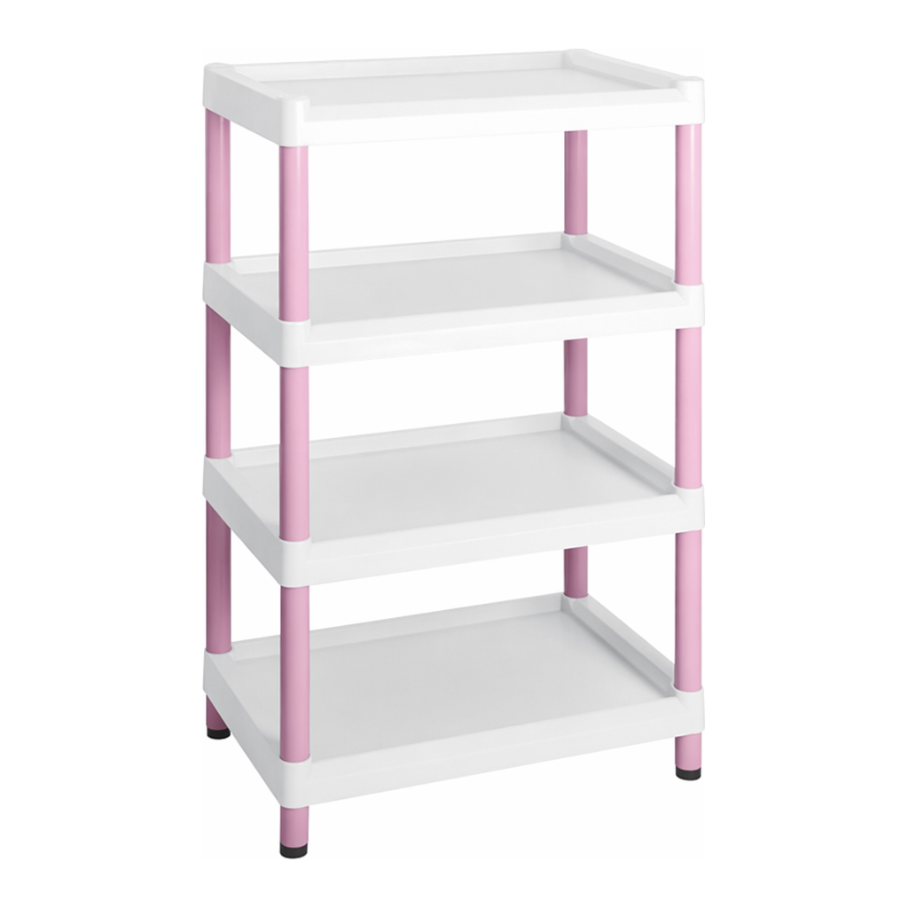 AS ONE Mobile Easy Cart (Tall Type/Wide 32) Pink 4 Stages　ME32K