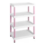 AS ONE Mobile Easy Cart (Tall Type/Wide 32) Pink 4 Stages ME32K