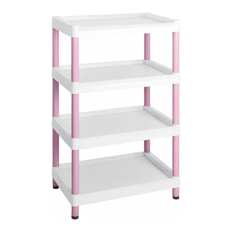 AS ONE Mobile Easy Cart (Tall Type/Wide 32) Pink 4 Stages ME32K