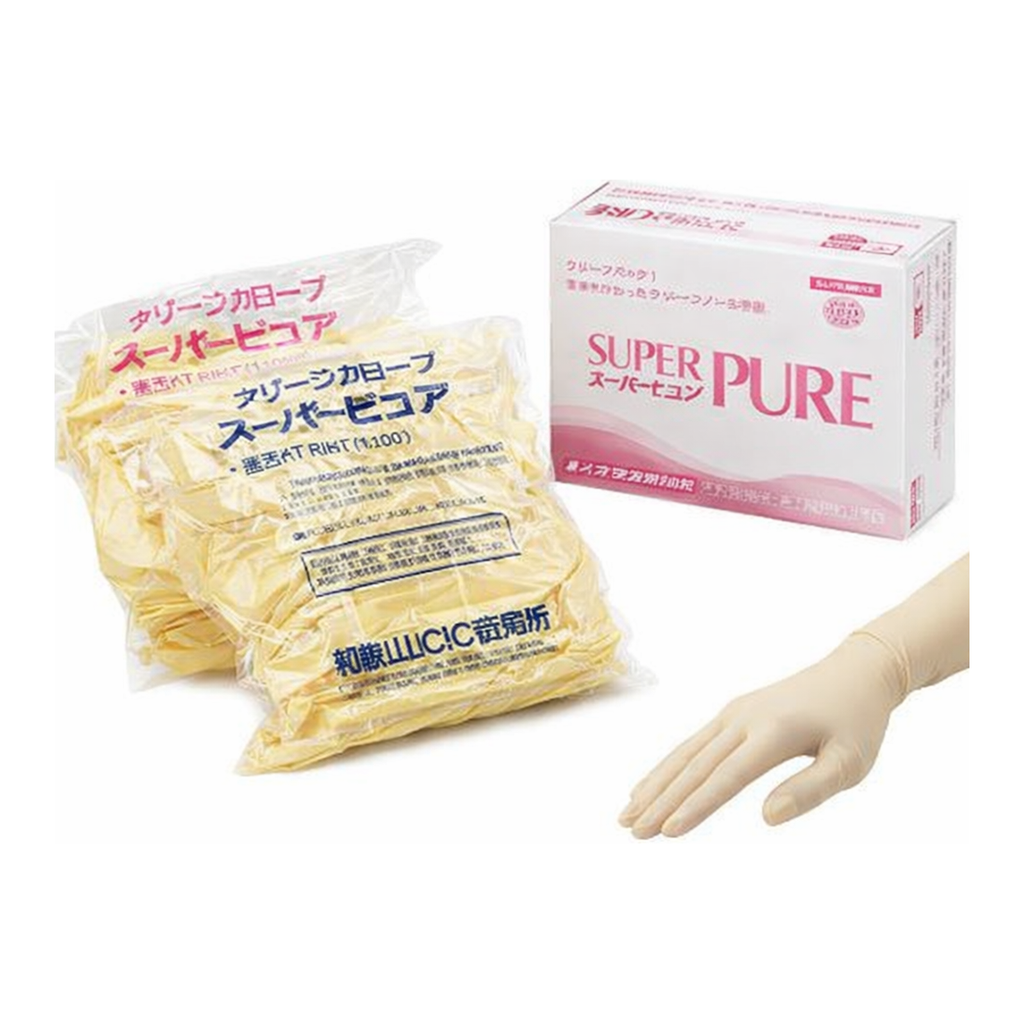 AS ONE Super Pure Latex Gloves (Powder Free) Clean Pack L 50 Pairsand others